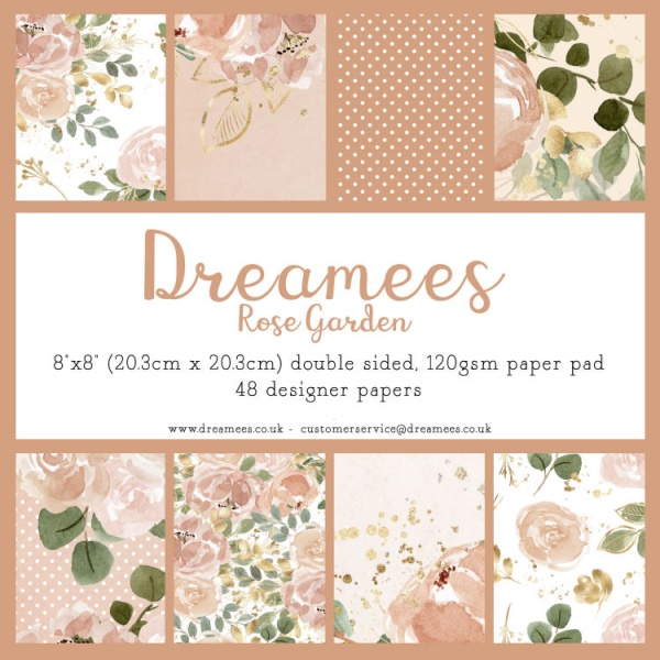 Rose Garden 8x8 Paper Pad