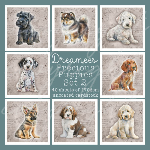 Precious Puppies Full Cardmaking Collection - Dreamees